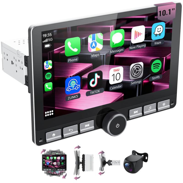 10.1" Car Stereo - 360° Rotatable Screen