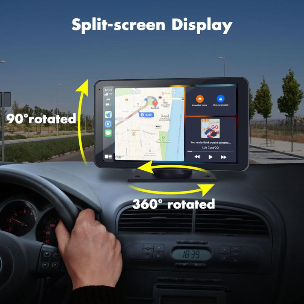 7" Portable Carplay Screen for Car