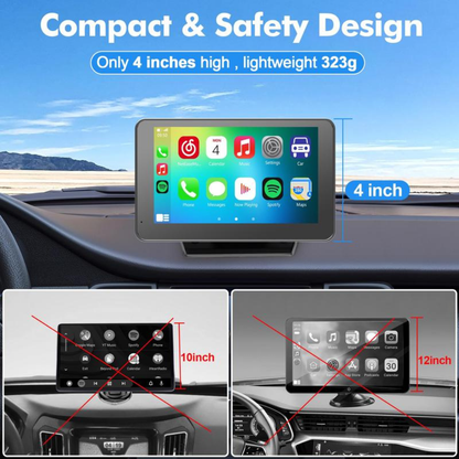 7" Wireless CarPlay Screen for Andriod & Iphone