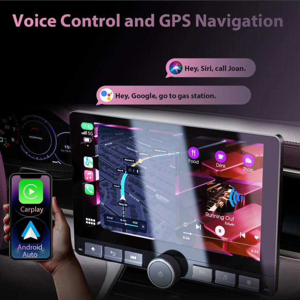 10.1" Car Stereo - 360° Rotatable Screen
