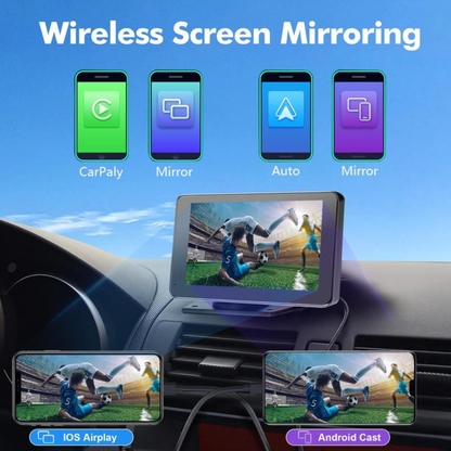 7" Wireless CarPlay Screen for Andriod & Iphone