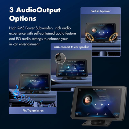 7" Portable Carplay Screen for Car