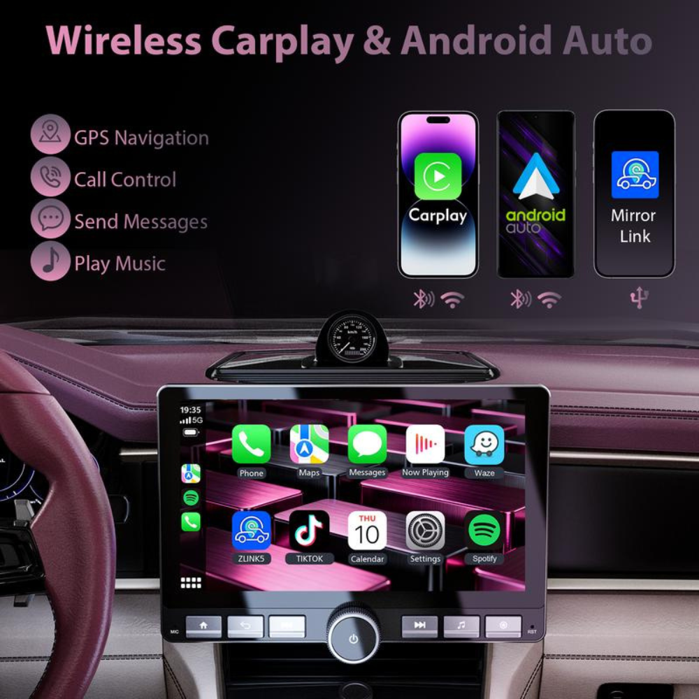 10.1" Car Stereo - 360° Rotatable Screen