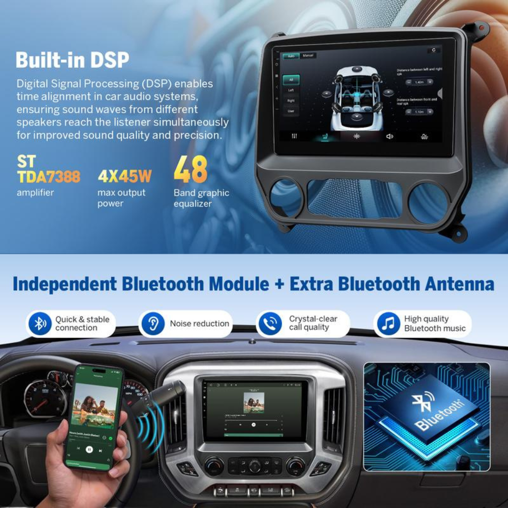 10.1" Car Stereo for Chevy Silverado
