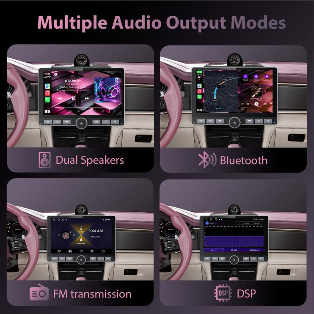 10.1" Car Stereo - 360° Rotatable Screen