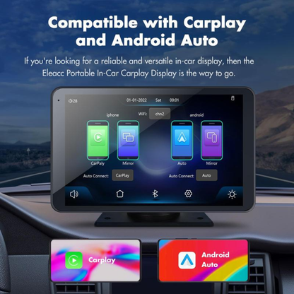 7" Portable Carplay Screen for Car
