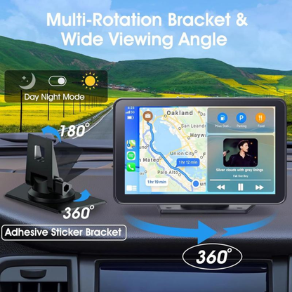 7" HD Portable Wireless Carplay Car Stereo