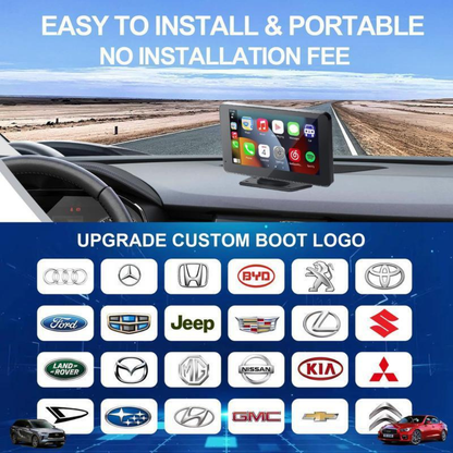7" HD Portable Wireless Carplay Car Stereo